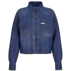 Guess Camicia GJ CROPPED LS DENIM SHIRT Denim