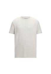 Guess Maglia SS AXEL RIB CREW Bianco