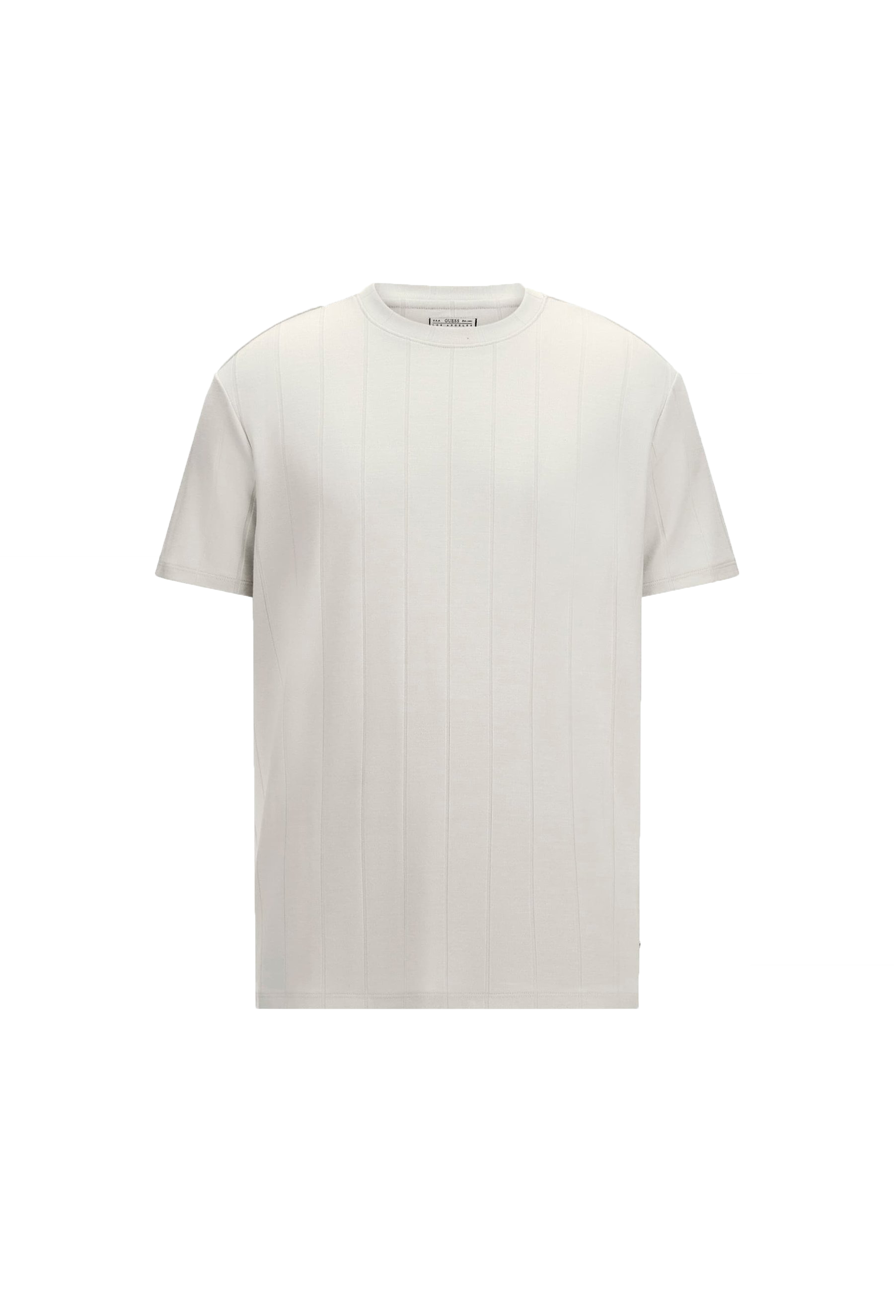 Guess Maglia SS AXEL RIB CREW Bianco