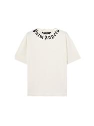Palm Angels T-shirt NECK LOGO REGULAR TEE Bianco