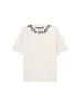 Palm Angels T-shirt NECK LOGO REGULAR TEE Bianco - Foto 1