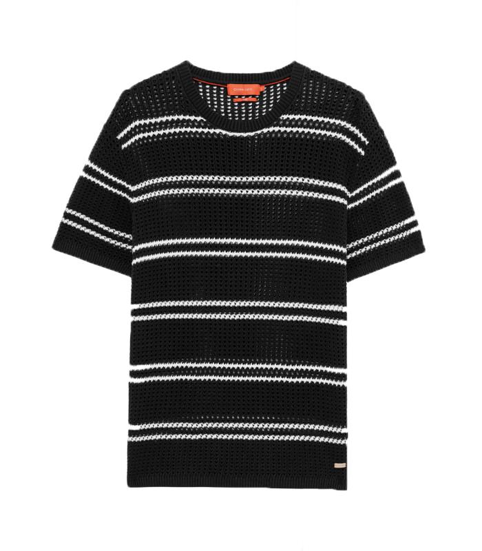 GL35323 MAGLIA TRAFORATA Nero