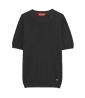 Gianni Lupo T-shirt GL35330 IN MAGLIA PATTERN RILIEVO Nero - Foto 1