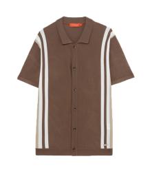 Gianni Lupo Camicia GL35332 IN MAGLIA MANICHE CORTE Marrone