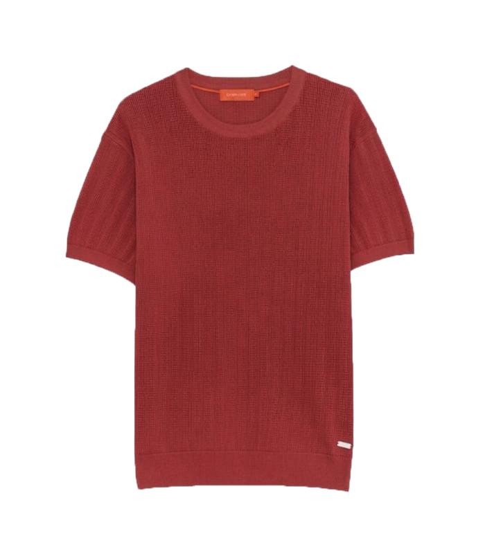 GL35338 MAGLIA TRAFORATA Rosso