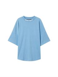 Palm Angels T-shirt CLASSIC LOGO OVER TEE Azzurro