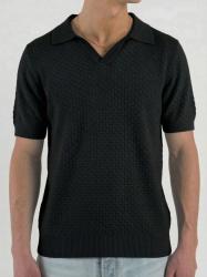 Over D Polo OC1S2S6M39 TRAFORATA COLLO DERBY Nero