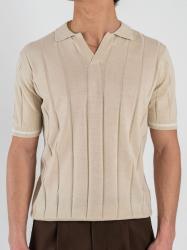 Over D Polo OC1S2S6M38 COLLO DERBY BANDE  Beige