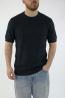 Over D T-shirt OE1S2S6M43 PARICOLLO STRUTTURATA Nero - Foto 1