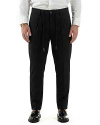 Over D Pantaloni OE1S2S6P45 PANTAMOLLA CAPRI SLIM Nero