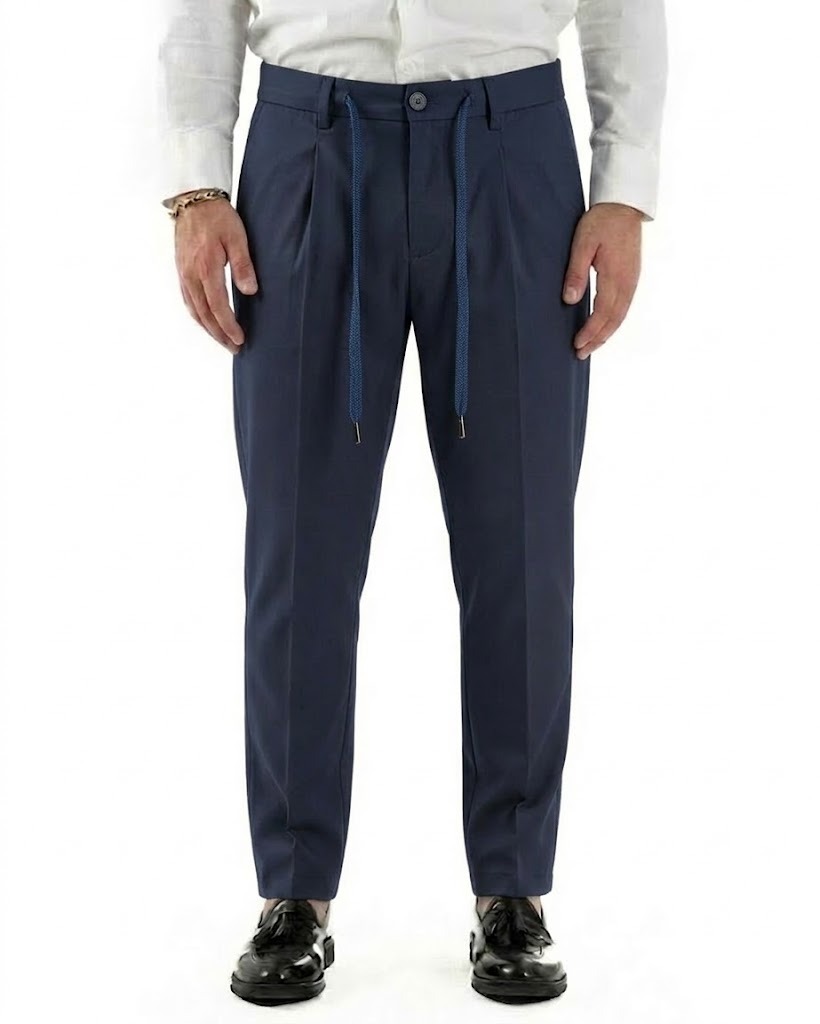 Over D Pantaloni OE1S2S6P45 PANTAMOLLA CAPRI SLIM Blu