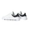Richmond Sneakers JRU Action Leather Bianco nero - Foto 4