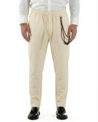Over D Pantaloni OE1S2S6P56 PANTALACCIO SLIM  Beige