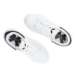 Action leather strass Bianco 