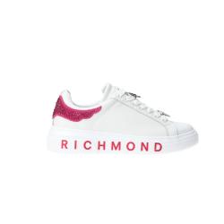 Richmond Sneakers Action leather mutistrass Rosa