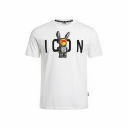 Icon T-shirt IUT026 STAMPA PUPAZZO Bianco