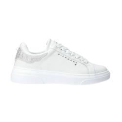 Richmond Sneakers Action leather strass Argento