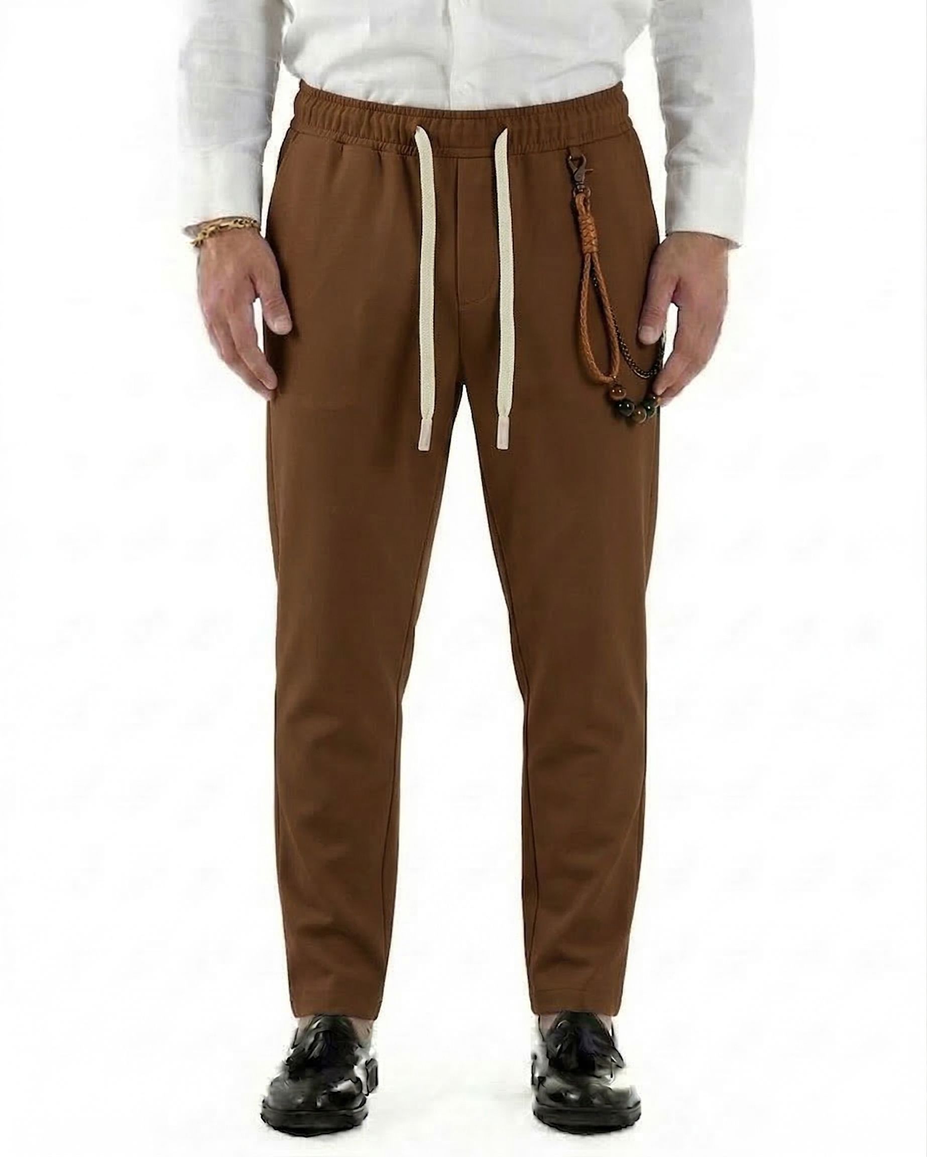 Over D Pantaloni OE1S2S6P56 PANTALACCIO SLIM  Marrone