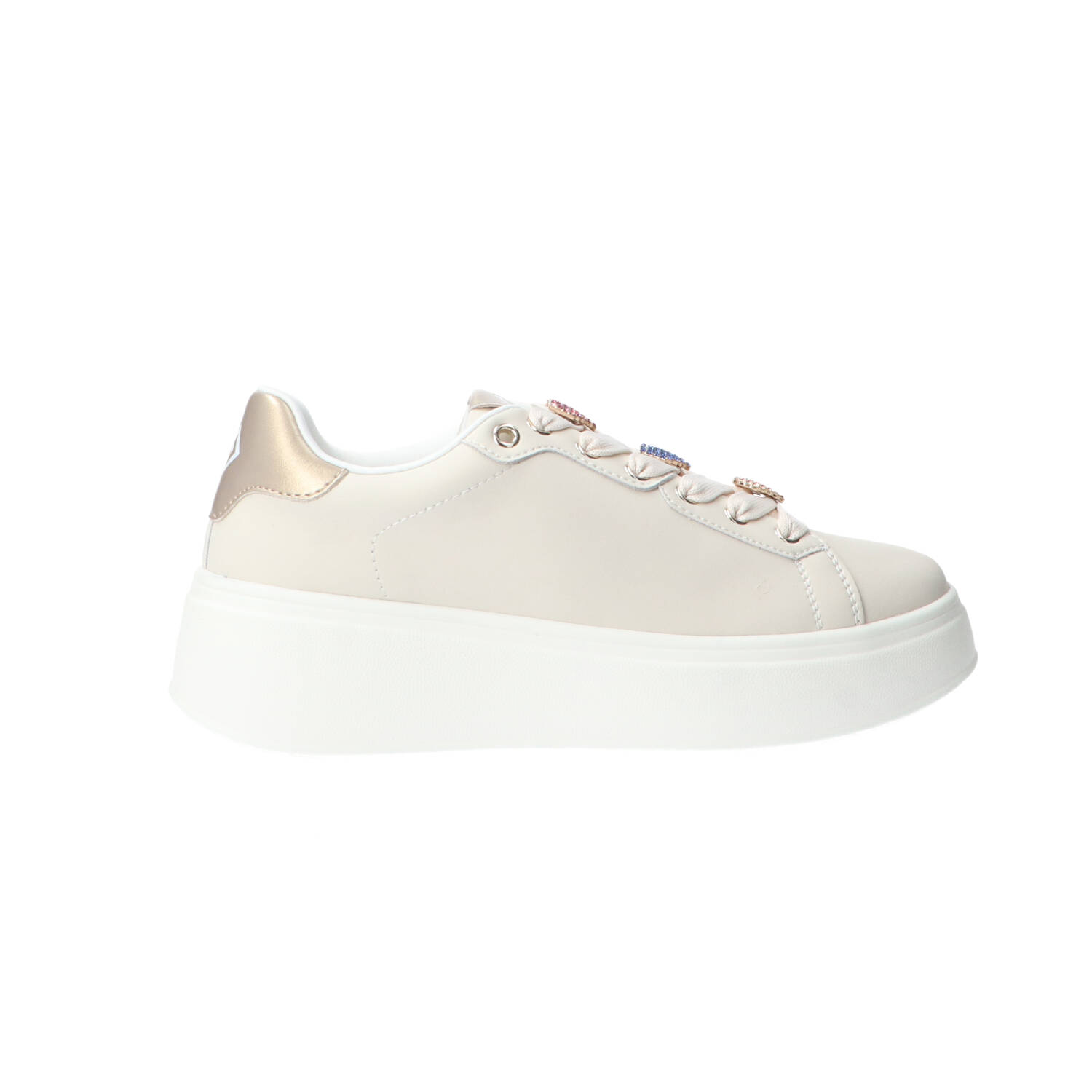 Gold&gold Sneakers GB1045 CHARM CUORI Beige