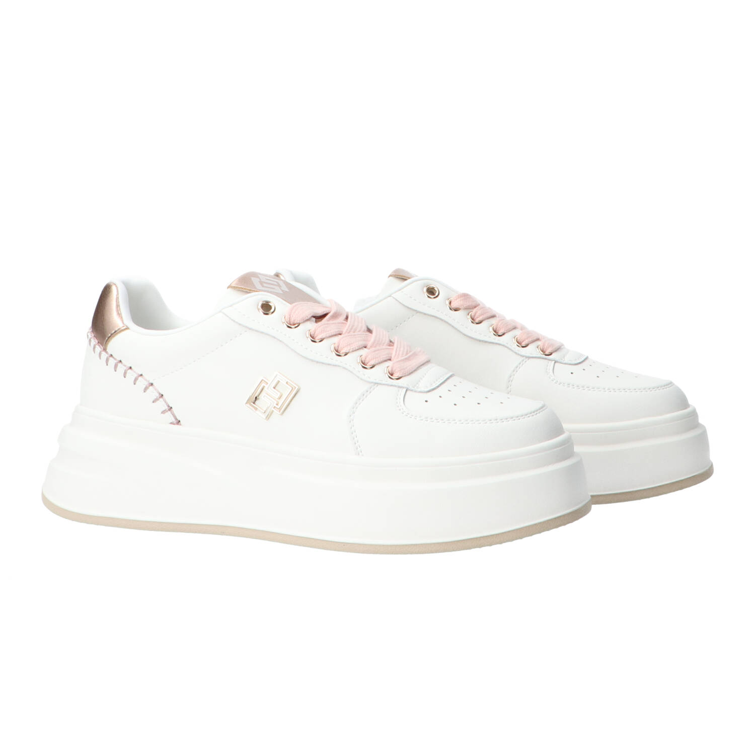 Gold&gold Sneakers GB1053 PLATFORM Rosa