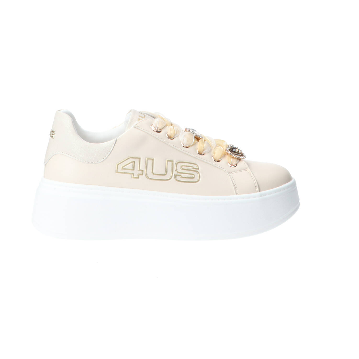 Paciotti Sneakers 4BX160 HEART STRASS Beige
