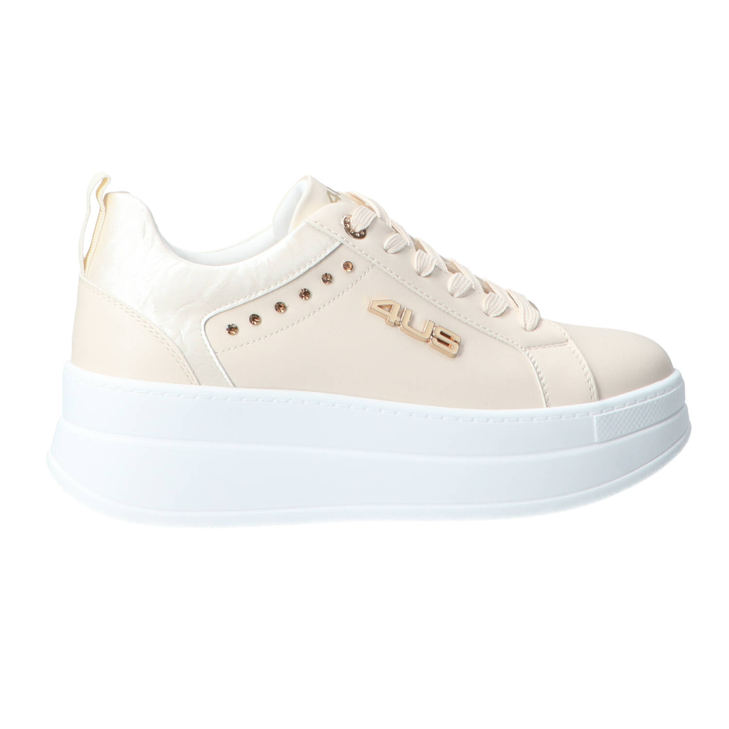 Paciotti Sneakers 4BX168 STRINGATA STRASS Beige