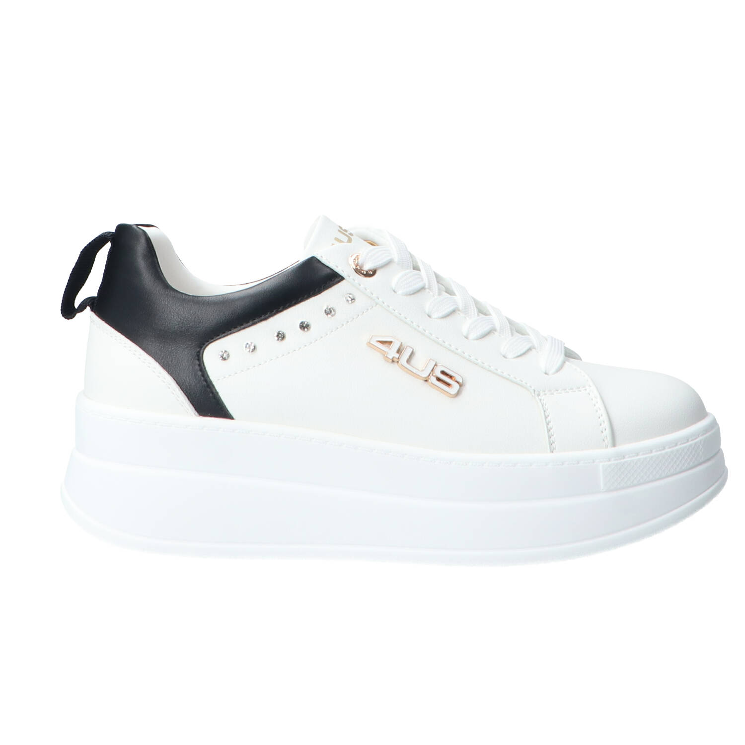 Paciotti Sneakers 4BX168 STRINGATA STRASS Bianco