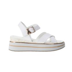 Patrizia Pepe Girl Sandali PPJ394 VITELLO INCROCIO Bianco