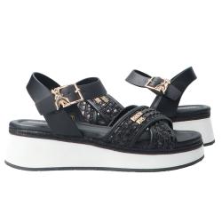 PPJ392 ECOVITELLO RAFIA Nero