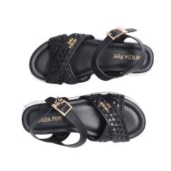 PPJ392 ECOVITELLO RAFIA Nero