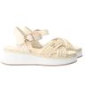 Patrizia Pepe Girl Sandali PPJ392 ECOVITELLO RAFIA BEIGE - Foto 2