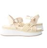 Patrizia Pepe Girl Sandali PPJ392 ECOVITELLO RAFIA BEIGE - Foto 3