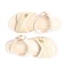 Patrizia Pepe Girl Sandali PPJ392 ECOVITELLO RAFIA BEIGE - Foto 4