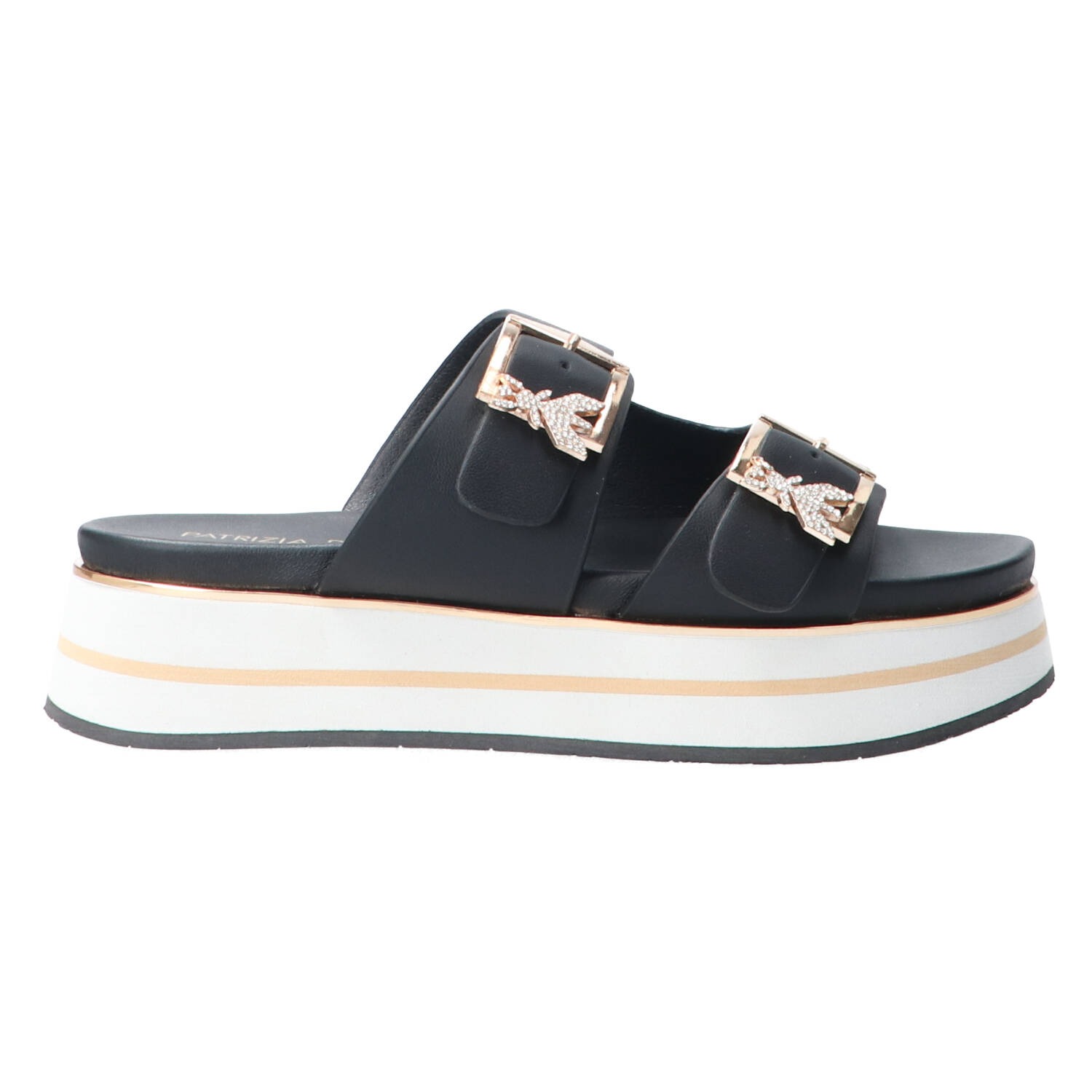 Patrizia Pepe Girl Sandali PPJ389 VITELLO FIBBIE Nero