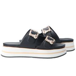 PPJ389 VITELLO FIBBIE Nero