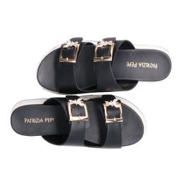 PPJ389 VITELLO FIBBIE Nero