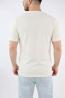 Over D T-shirt OE1S2S6T72 TESSUTO TRAFORATO Bianco Panna - Foto 2
