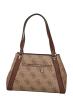 Guess Borse a spalla KARNILLA LOGO CARRYALL Marrone - Foto 4
