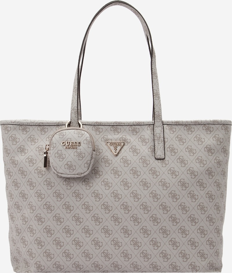 Guess Shopper Power Play Large Tech Tote Bianco panna