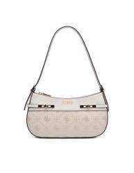 Guess Borse a spalla MELINDA LOGO SHOULDER BAG Bianco Panna