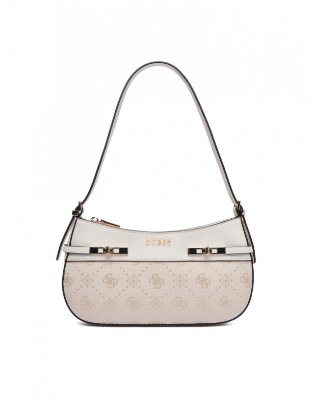 MELINDA LOGO SHOULDER BAG Bianco Panna