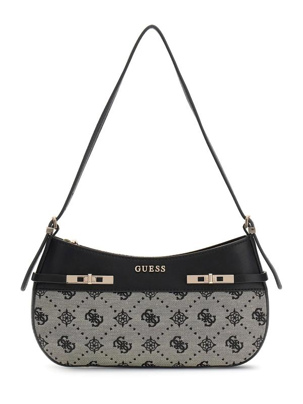 MELINDA LOGO SHOULDER BAG Nero