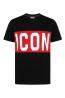 Icon T-shirt IUT014 STRIPE Nero - Foto 1