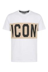 Icon T-shirt IUT014 STRIPE Bianco