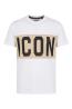 Icon T-shirt IUT014 STRIPE Bianco - Foto 1