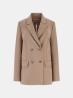 Guess Giacca NAUSICA DOUBLE BREAST BLAZER Marrone - Foto 1
