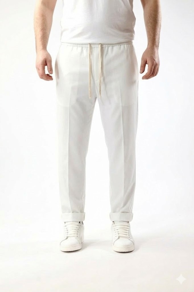 Over D Pantaloni OC1S2S6P08 PANTALACCIO SLIM Bianco 