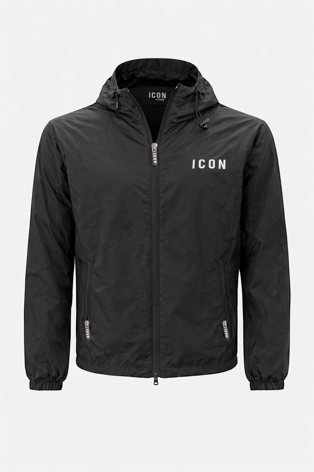 Icon Giubbotti IUPREJ002 ANTI VENTO RICAMO Nero