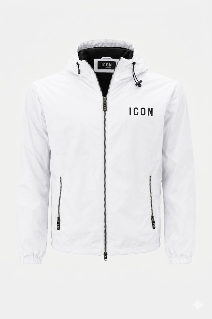 Icon Giubbotti IUPREJ002 ANTI VENTO RICAMO Bianco 