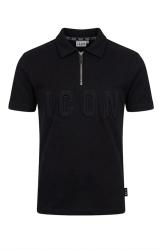Icon T-shirt IUT035 T SHIRT POLO RILIEVO  Nero